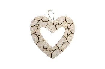 woodpiece heart