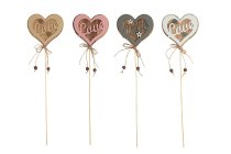 wooden heart stick "Love"