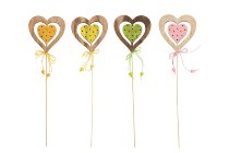 wooden heart stick