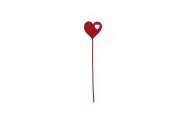 metal heart on stick