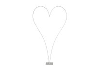 metal heart on metal plate