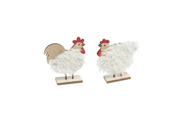 wood/plush chick