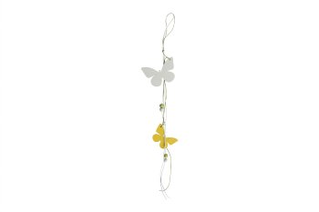 wooden butterfly garland