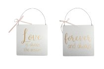 Holz-Schild "forever-love"