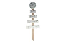 Holz-Stecker, Wegweiser , "Hochzeit"