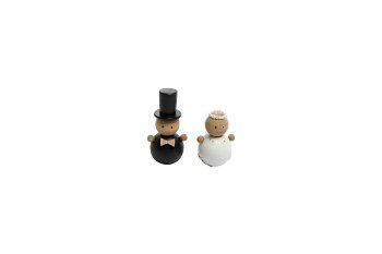 wooden bride/groomsman