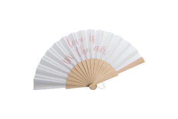 wood/fabric fan