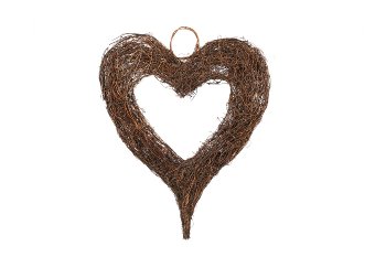 dark grass heart, open