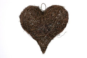 dark grass heart,thick,20cm