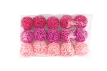 rattan ball, assort.