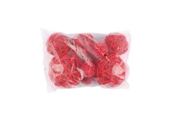 rattan balls,10pcs per bag,assor.