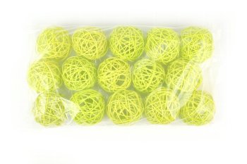 rattan ball,lightgreen,7,5cm