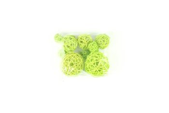 rattan balls,10pcs per bag,assor.