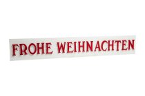 wooden sign w metal text