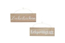 Holz-Türschild, sortiert