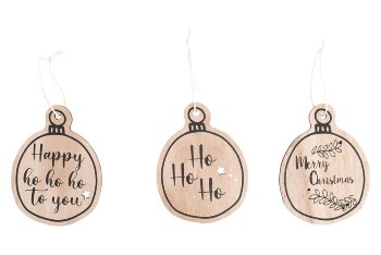 wooden hanger, round, assorted