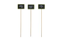 wooden blackboard on stick