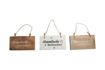 wooden sign for hanging