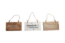 wooden sign for hanging