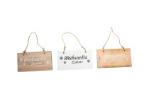 wooden sign for hanging