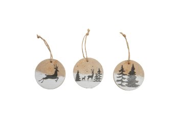 drift wood hanger w design, assorted