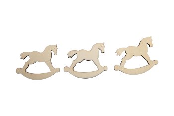 wooden rocking horses