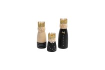 3 king candleholder Ø1,3cm, assorted