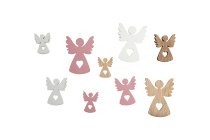 wooden angels, assorted