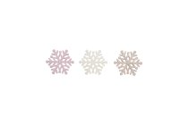 wooden snowflakes