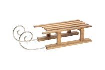 Mangoholz/Aluminium-Schlitten
