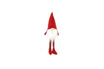 knitted yarn santas, sitting