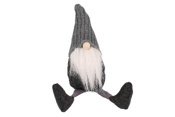 knitted yarn santa, sitting