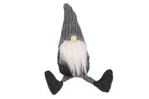 knitted yarn santa, sitting