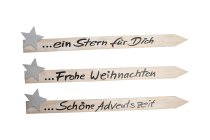 Holzstecker mit Stern