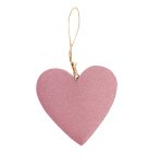 wooden/velvet heart hanger