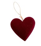 wooden/velvet heart hanger