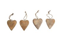 mangowood heart-hanger w/glitterscript