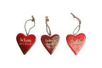 mangowood heart-hanger w/glitterscript