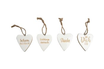 mangowood star-hanger w/glitterscript