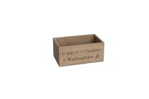 wooden box, rectangular