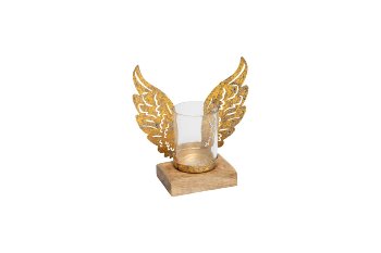 metalcandleholder w wings