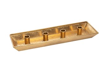 metal tray w candleholder