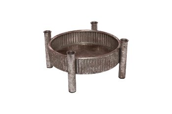 metal tray with 4 candleholder