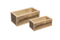 wooden box "ADVENTS KISTE"