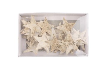 birch stars, 30pcs/box