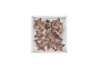 wooden star, thick, open