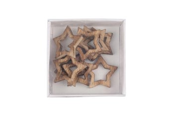 Holz-Sterne, dick, offen