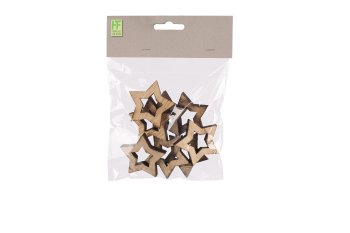 wooden star, thick, open