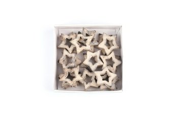 wooden star, thick, open