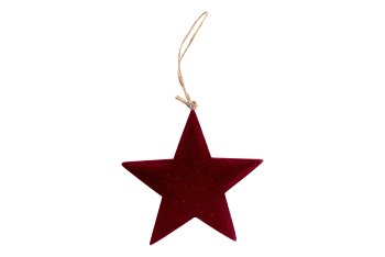 wooden/velvet star hanger